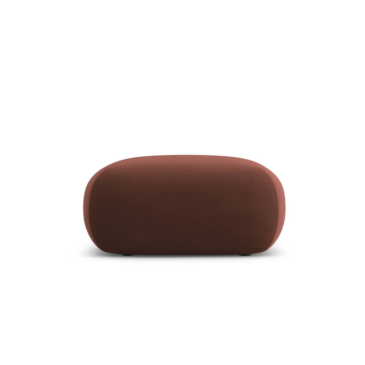 Nolio Pouf aus Samt in Cuoio (Casino Cuoio), 75x75x36 cm von Cosmopolitan Design – Bild 1