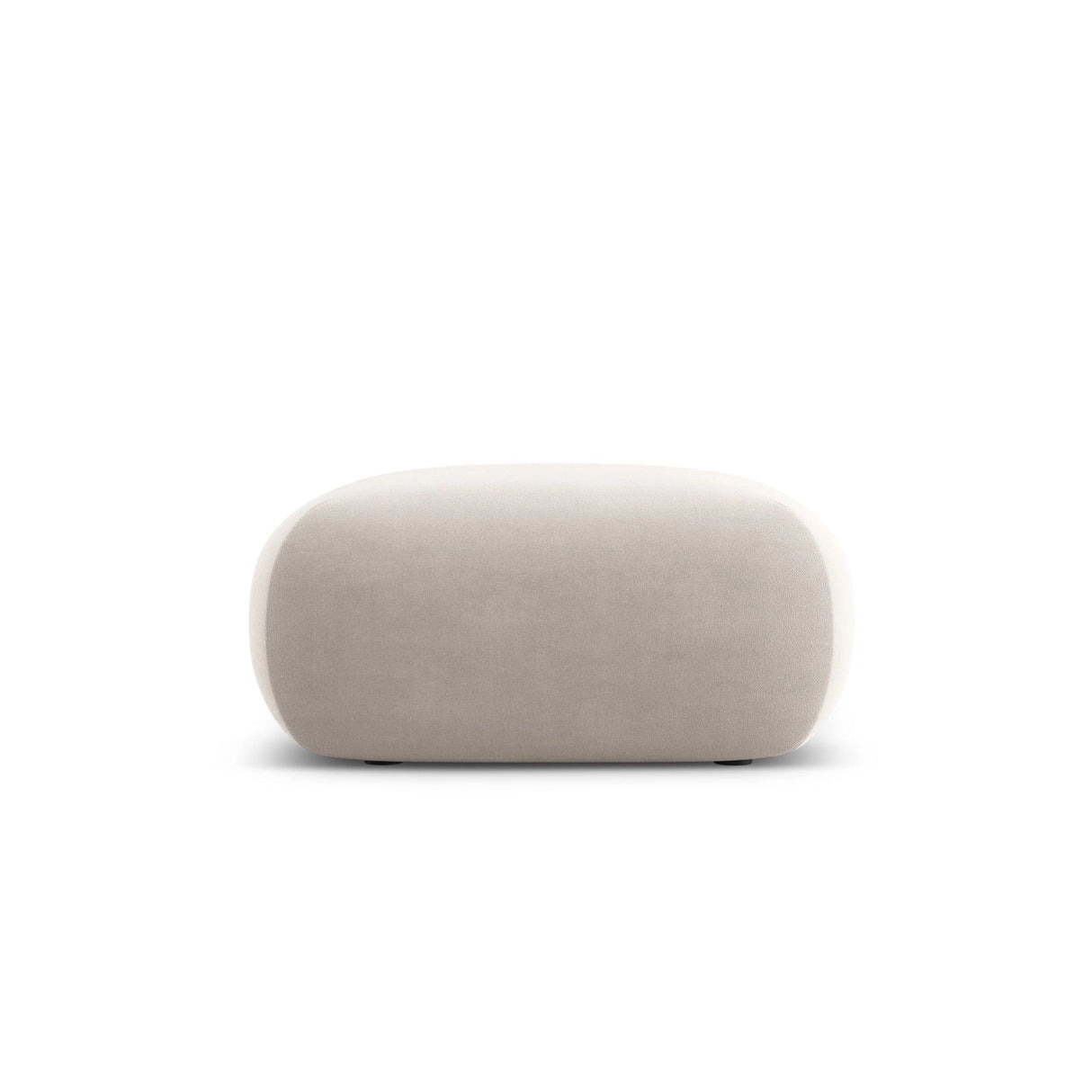 Nolio Pouf aus Samt in Hellbeige (Casino Pearl), 75x75x36 cm von Cosmopolitan Design – Bild 1