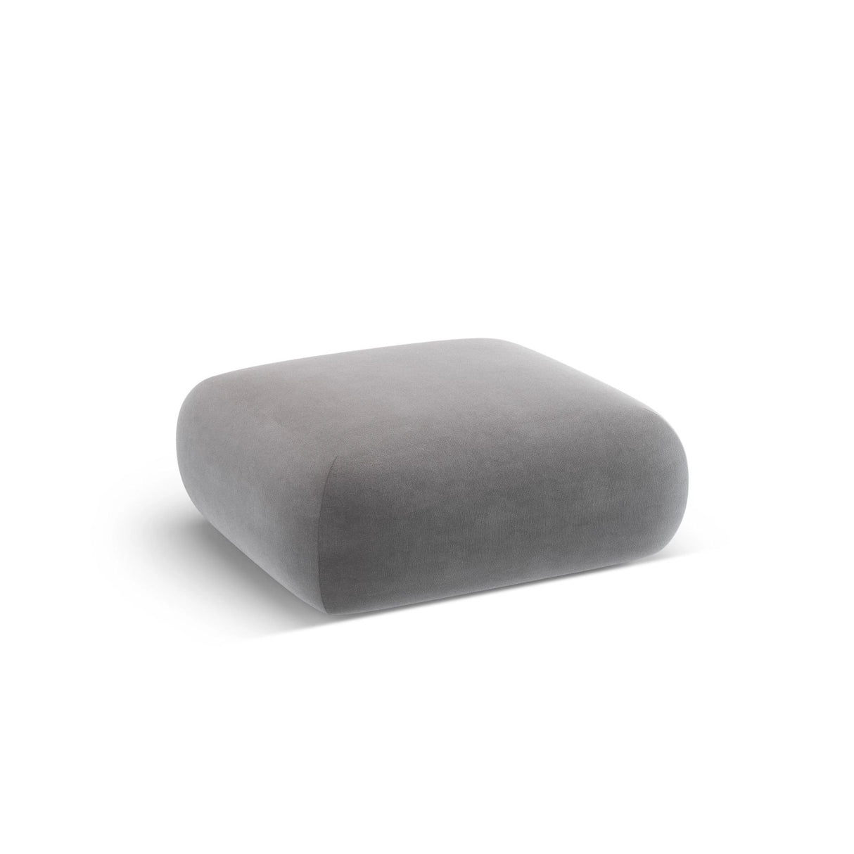 Nolio Pouf aus Samt in Hellgrau (Casino Ash), 100x100x36 cm von Cosmopolitan Design – Bild 3