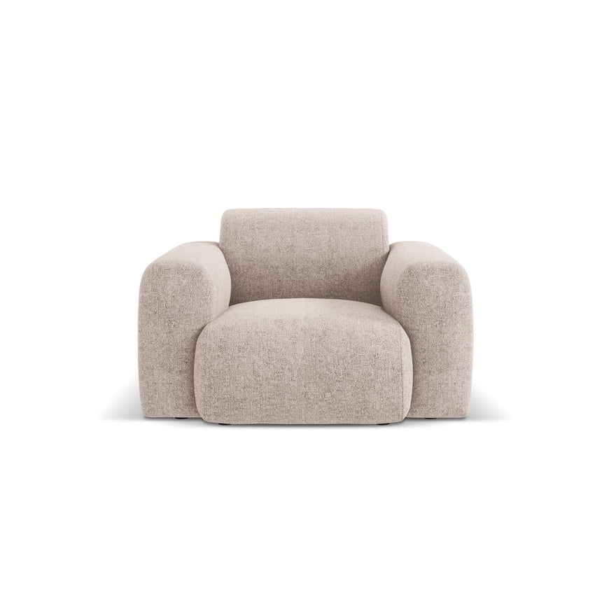 Nolio Sessel aus Chenille in Beige (Haga 30), 105x95x72 cm von Cosmopolitan Design – Bild 1