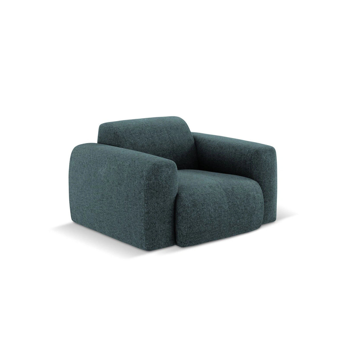 Nolio Sessel aus Chenille in Petrol (Haga 78), 105x95x72 cm von Cosmopolitan Design – Bild 4