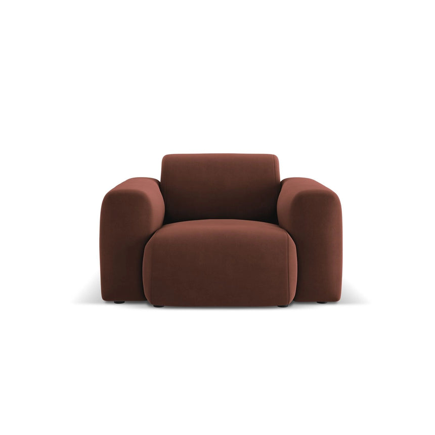 Nolio Sessel aus Samt in Cuoio (Casino Cuoio), 105x95x72 cm von Cosmopolitan Design – Bild 1