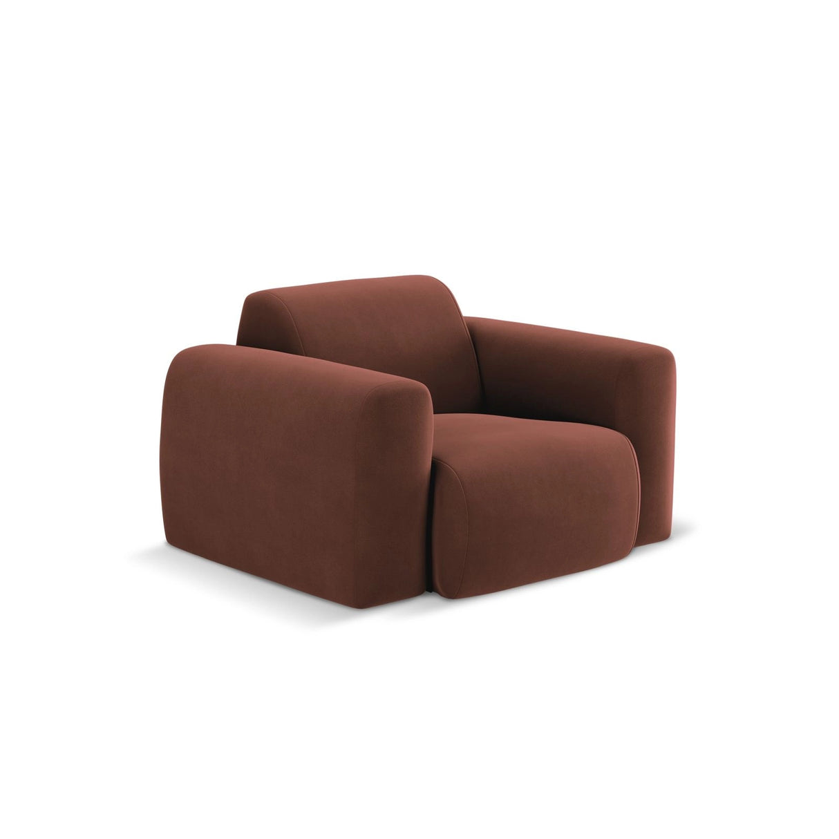 Nolio Sessel aus Samt in Cuoio (Casino Cuoio), 105x95x72 cm von Cosmopolitan Design – Bild 4