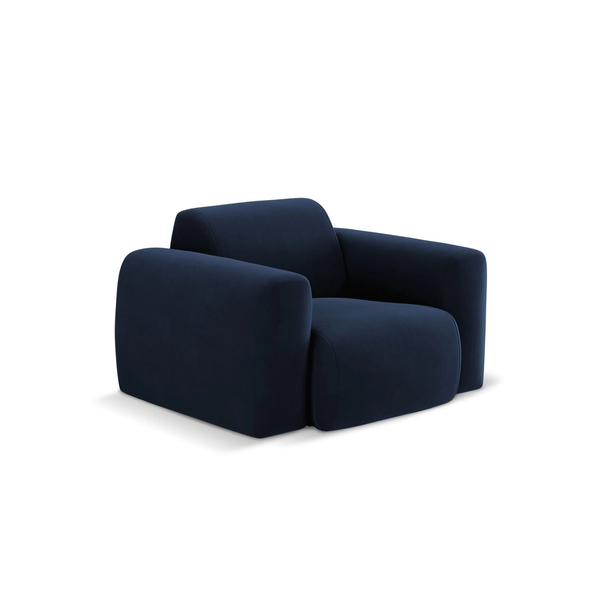 Nolio Sessel aus Samt in Königsblau (Casino Deep Blue), 105x95x72 cm von Cosmopolitan Design – Bild 4