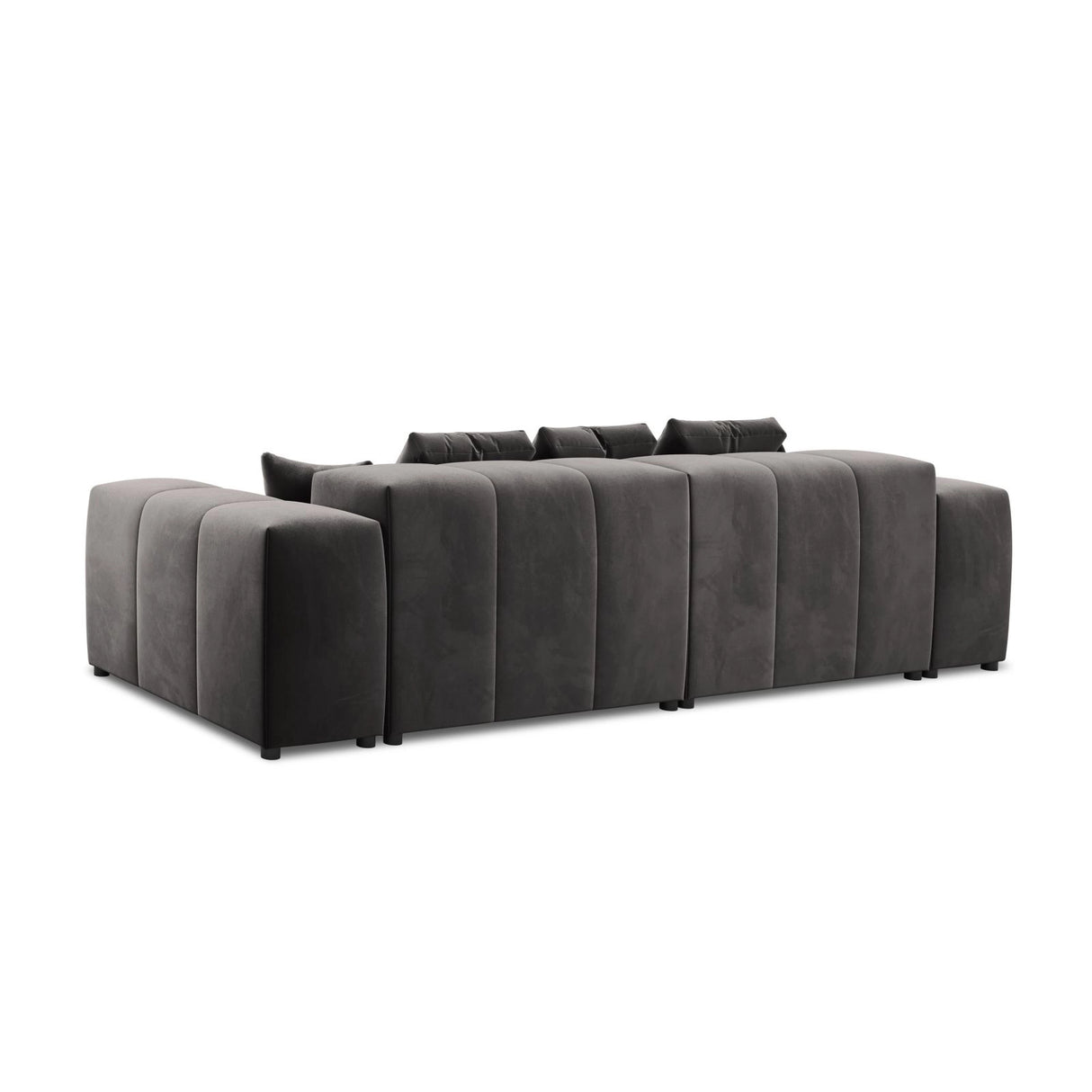 Rome 3-Sitzer Sofa aus Samt in Dunkelgrau (Salvador 18), 320x120x75 cm von Cosmopolitan Design – Bild 5