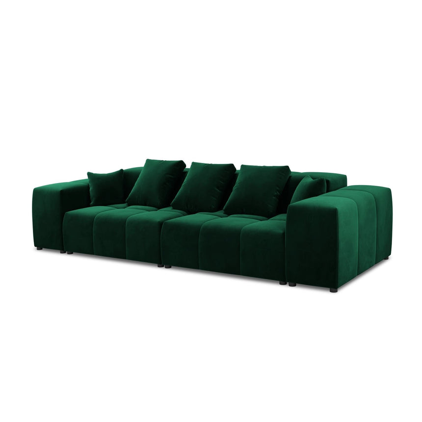 Rome 3-Sitzer Sofa aus Samt in Flaschengrün (Salvador 7), 320x120x75 cm von Cosmopolitan Design – Bild 1