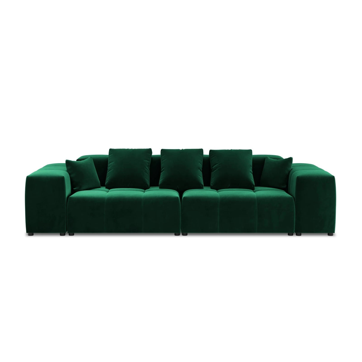 Rome 3-Sitzer Sofa aus Samt in Flaschengrün (Salvador 7), 320x120x75 cm von Cosmopolitan Design – Bild 3