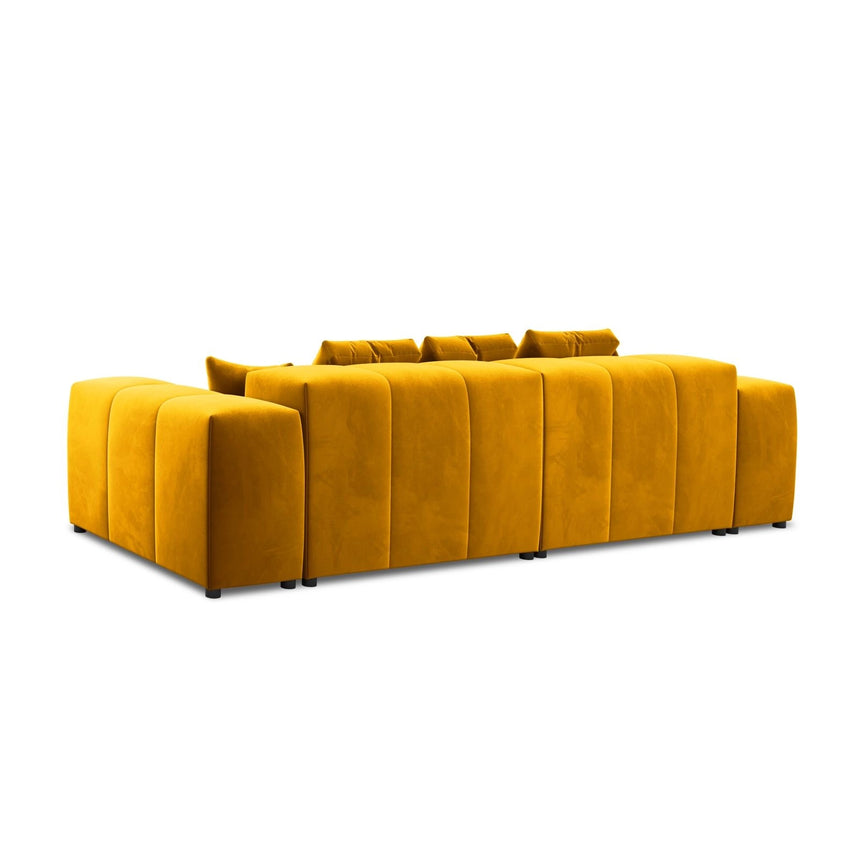 Rome 3-Sitzer Sofa aus Samt in Gelb (Salvador 10), 320x120x75 cm von Cosmopolitan Design – Bild 5