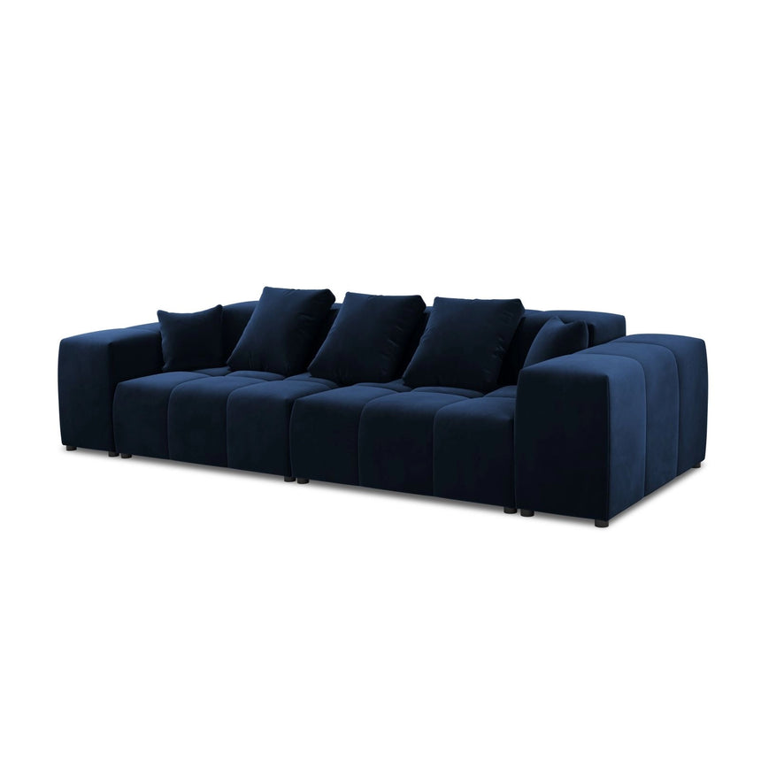 Rome 3-Sitzer Sofa aus Samt in Königsblau (Salvador 5), 320x120x75 cm von Cosmopolitan Design – Bild 1