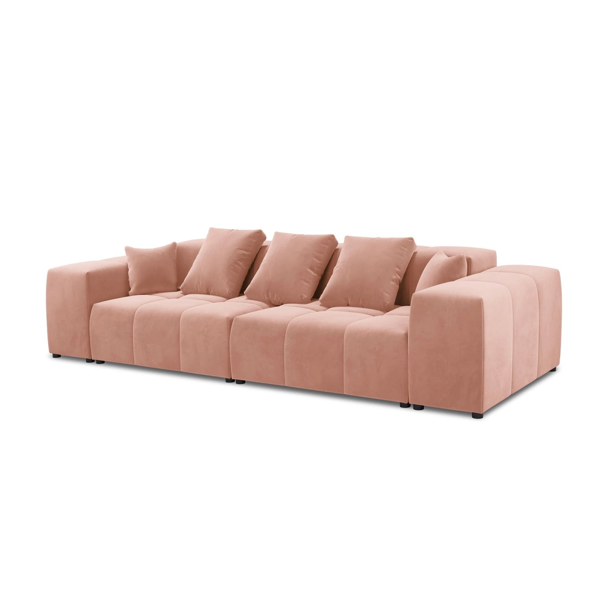 Rome 3-Sitzer Sofa aus Samt in Rosa (Salvador 11), 320x120x75 cm von Cosmopolitan Design – Bild 1