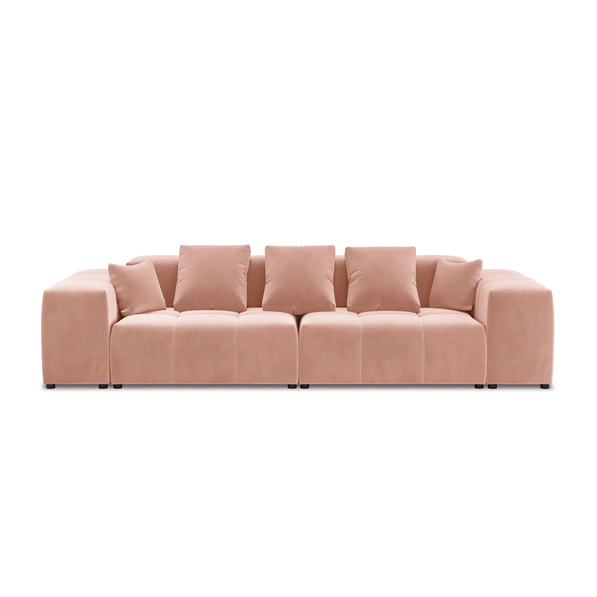 Rome 3-Sitzer Sofa aus Samt in Rosa (Salvador 11), 320x120x75 cm von Cosmopolitan Design – Bild 3