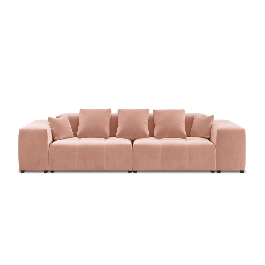 Rome 3-Sitzer Sofa aus Samt in Rosa (Salvador 11), 320x120x75 cm von Cosmopolitan Design – Bild 3