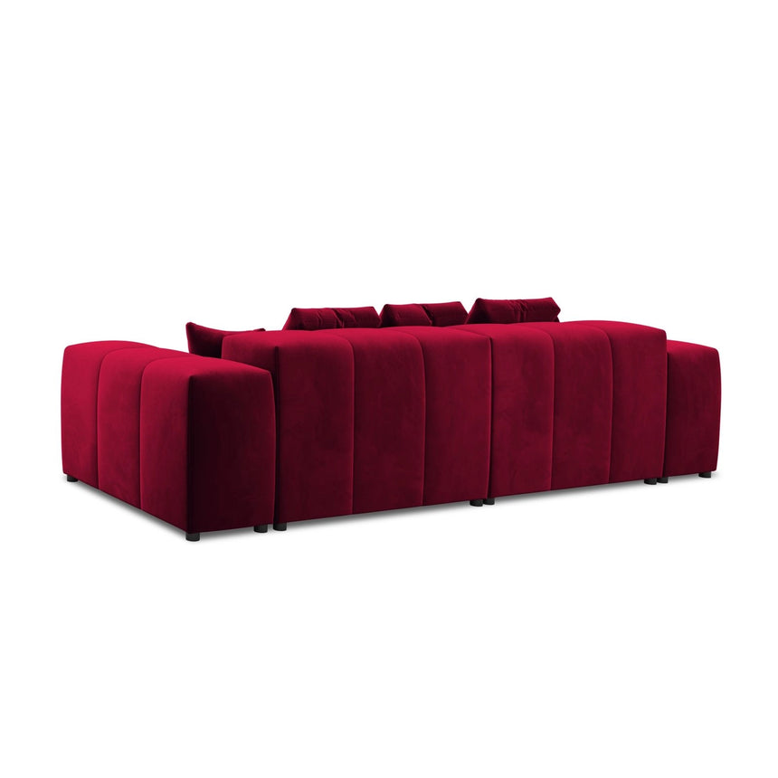 Rome 3-Sitzer Sofa aus Samt in Rot (Salvador 13), 320x120x75 cm von Cosmopolitan Design – Bild 5