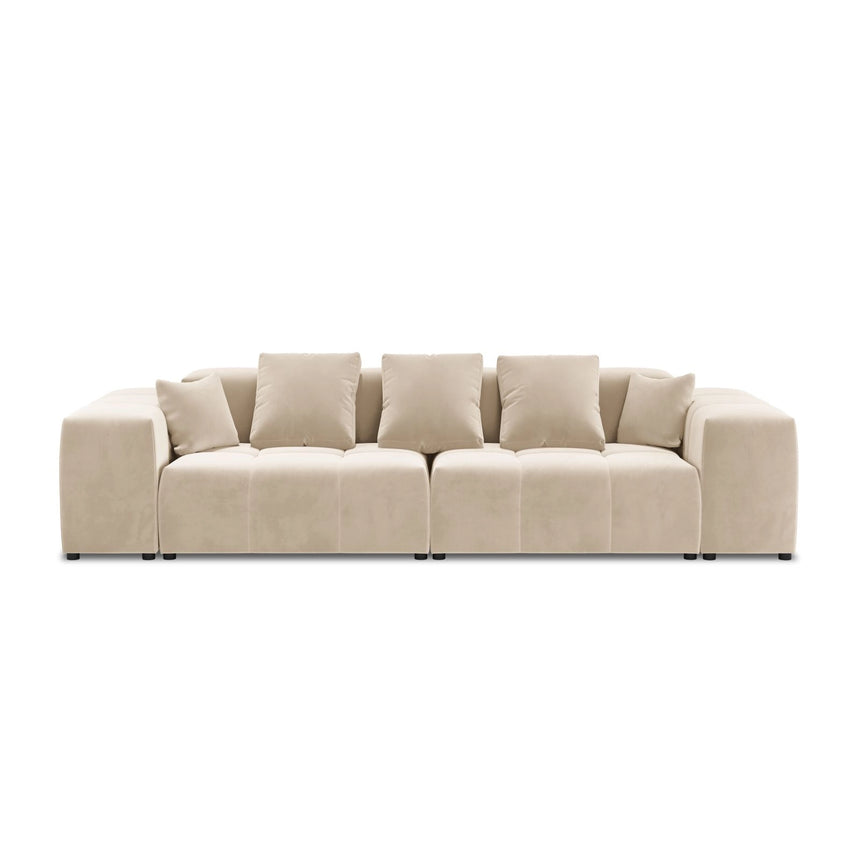 Rome 3-Sitzer Sofa aus Samt oder Strukturstoff, 320x120x75 cm von Cosmopolitan Design – Bild 3