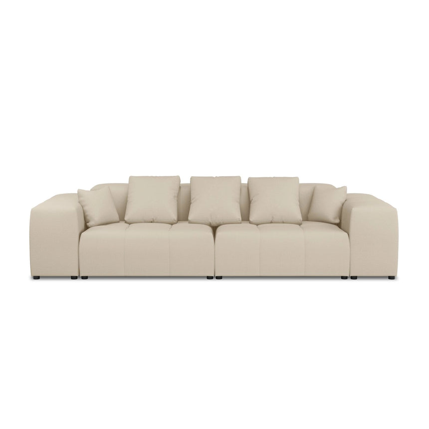 Rome 3-Sitzer Sofa aus Strukturierter Stoff in Beige (BABEL TOFFEE), 320x120x75 cm von Cosmopolitan Design – Bild 4