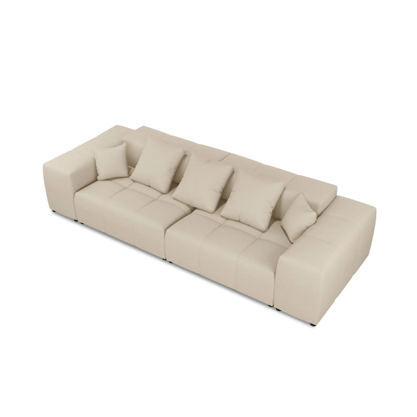 Rome 3-Sitzer Sofa aus Strukturierter Stoff in Beige (BABEL TOFFEE), 320x120x75 cm von Cosmopolitan Design – Bild 5