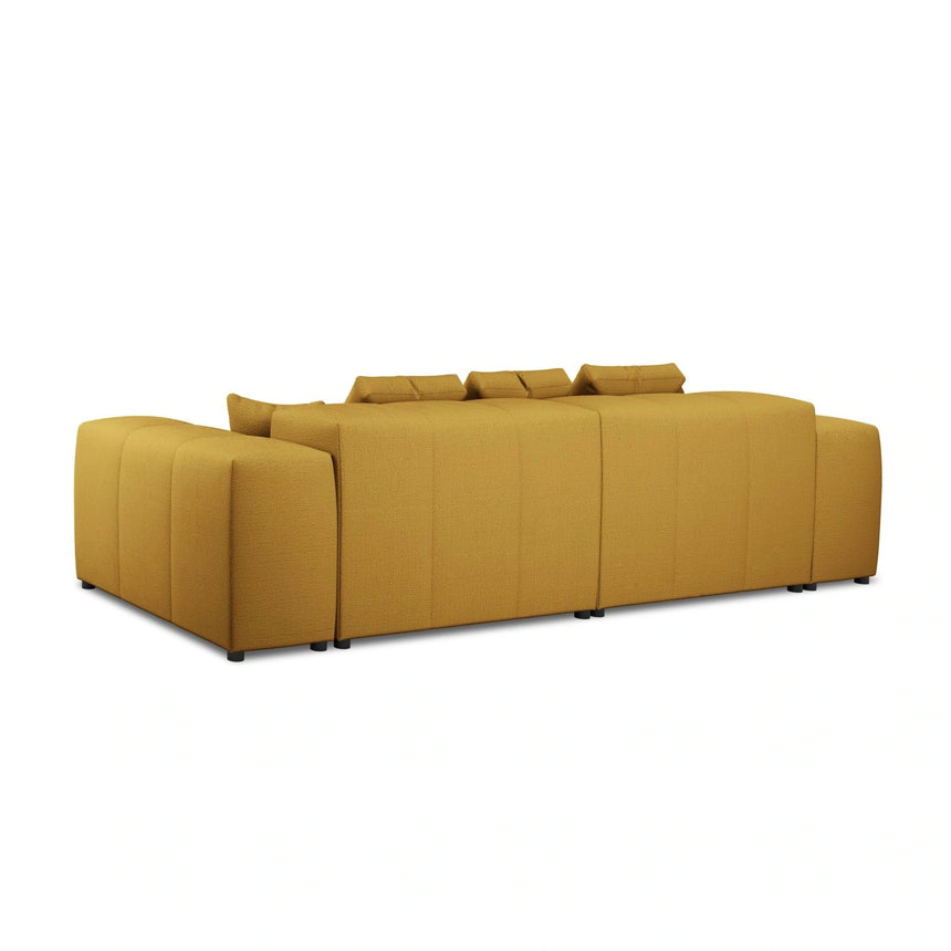 Rome 3-Sitzer Sofa aus Strukturierter Stoff in Gelb (BABEL YELLOW), 320x120x75 cm von Cosmopolitan Design – Bild 6