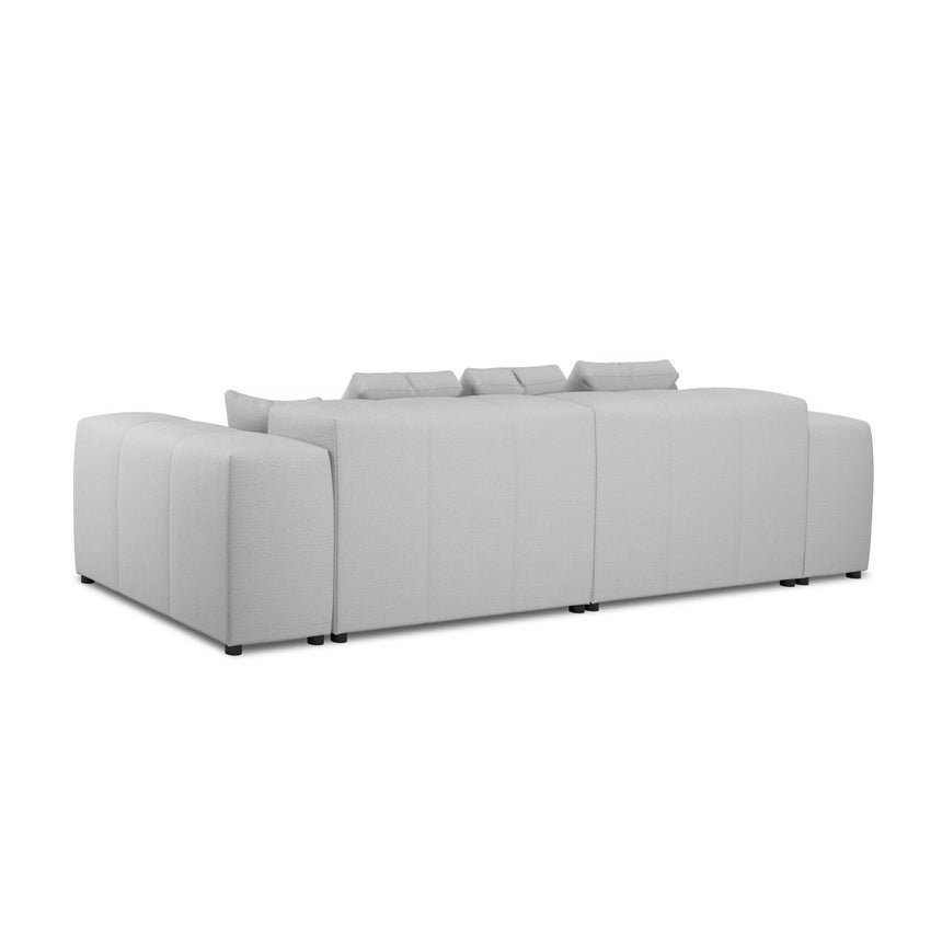 Rome 3-Sitzer Sofa aus Strukturierter Stoff in Hellgrau (BABEL LIGHT GREY), 320x120x75 cm von Cosmopolitan Design – Bild 6
