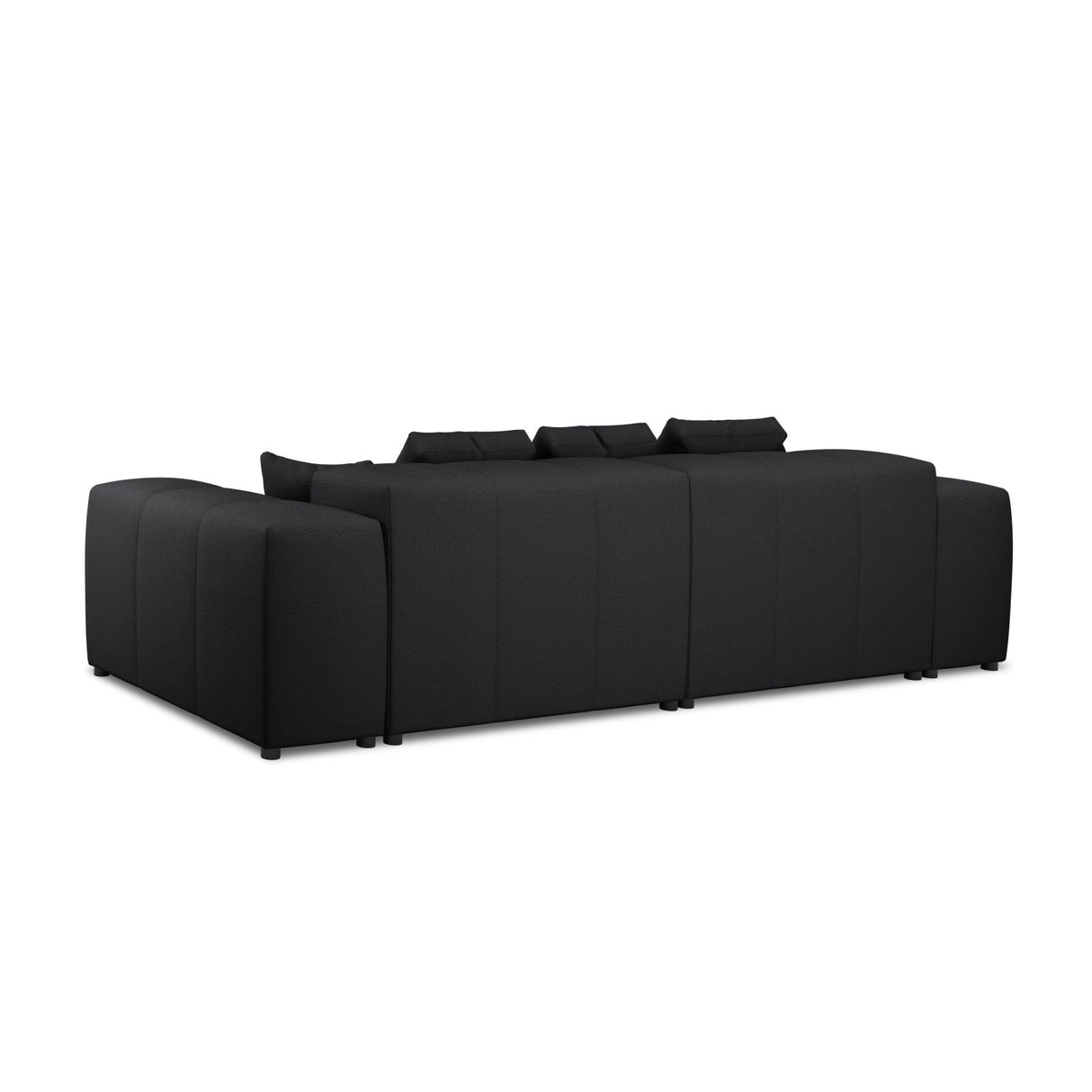 Rome 3-Sitzer Sofa aus Strukturierter Stoff in Schwarz (BABEL BLACK), 320x120x75 cm von Cosmopolitan Design – Bild 6