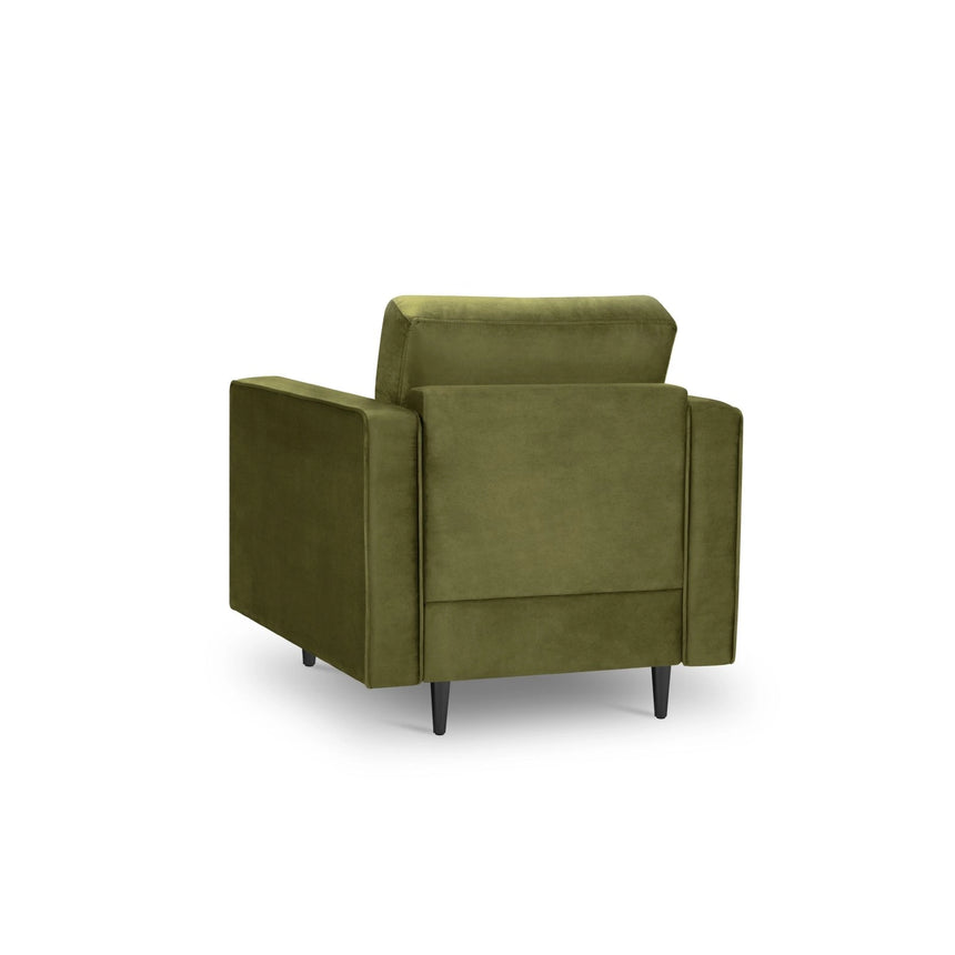 Sessel Aspen aus Samt in Grün (Salvador 8), 90x80x90 cm von Cosmopolitan Design – Bild 3