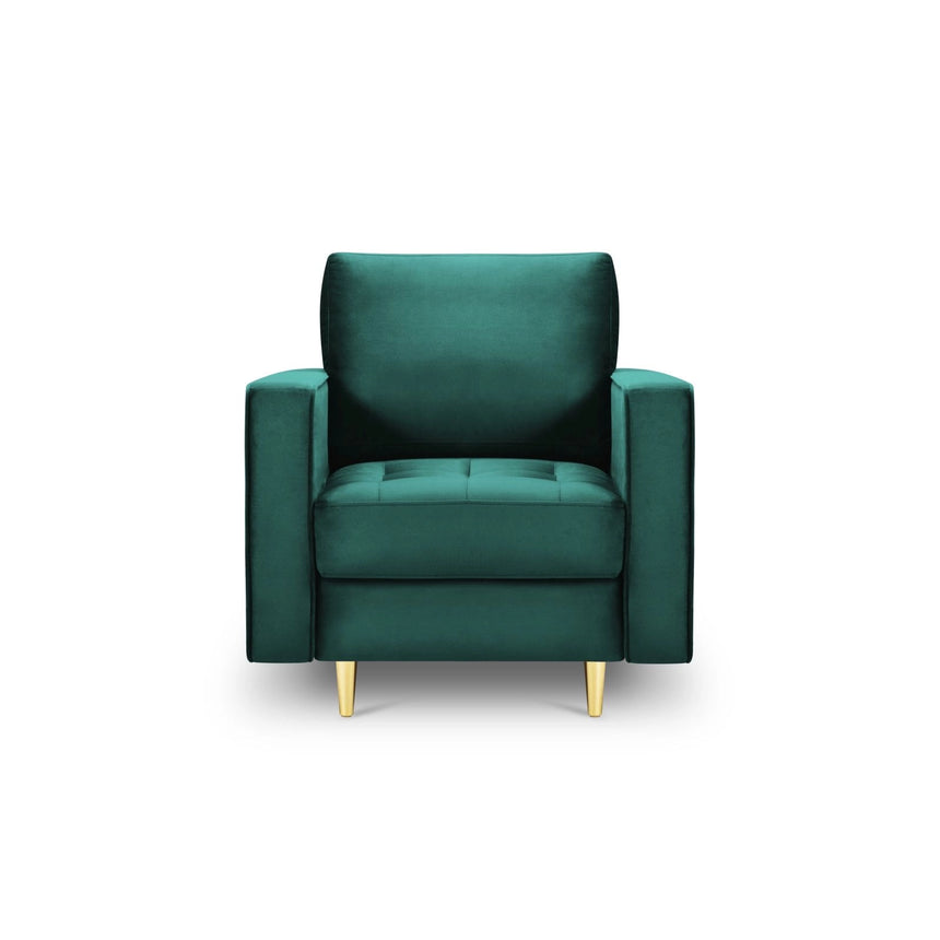 Sessel Aspen aus Samt in Petrol (Salvador 6), 90x80x90 cm von Cosmopolitan Design – Bild 2