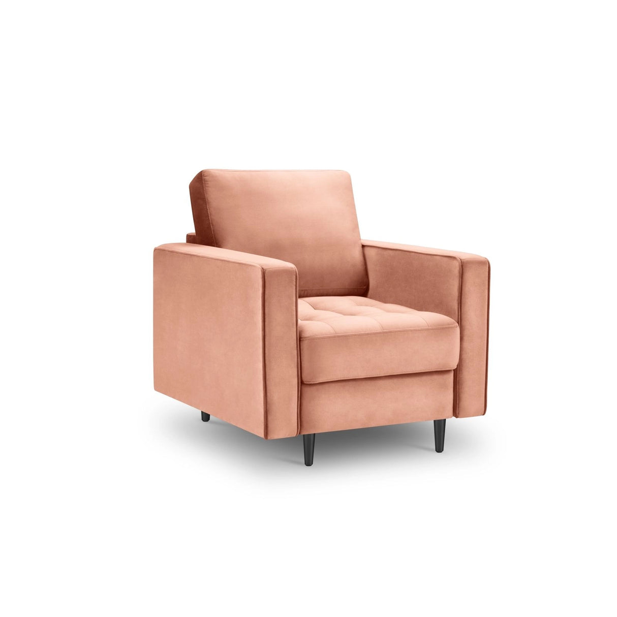 Sessel Aspen aus Samt in Rosa (Salvador 11), 90x80x90 cm von Cosmopolitan Design – Bild 1