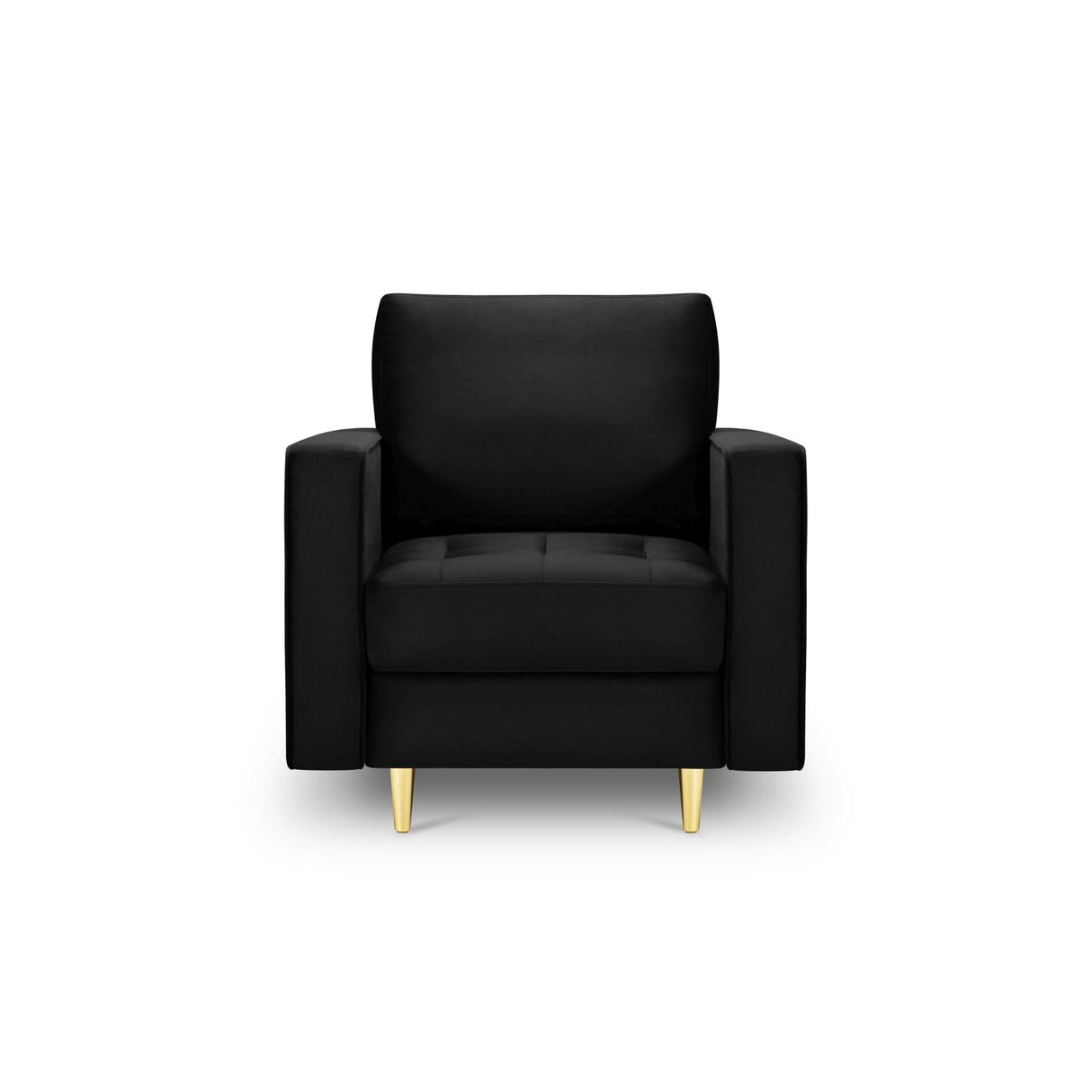 Sessel Aspen aus Samt in Schwarz (Salvador 19), 90x80x90 cm von Cosmopolitan Design – Bild 2