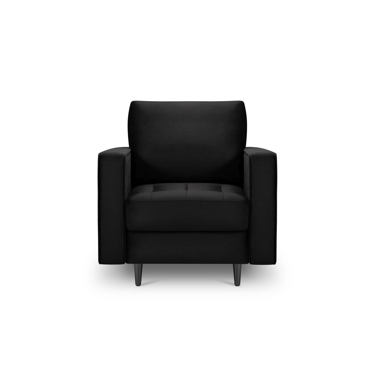 Sessel Aspen aus Samt in Schwarz (Salvador 19), 90x80x90 cm von Cosmopolitan Design – Bild 2