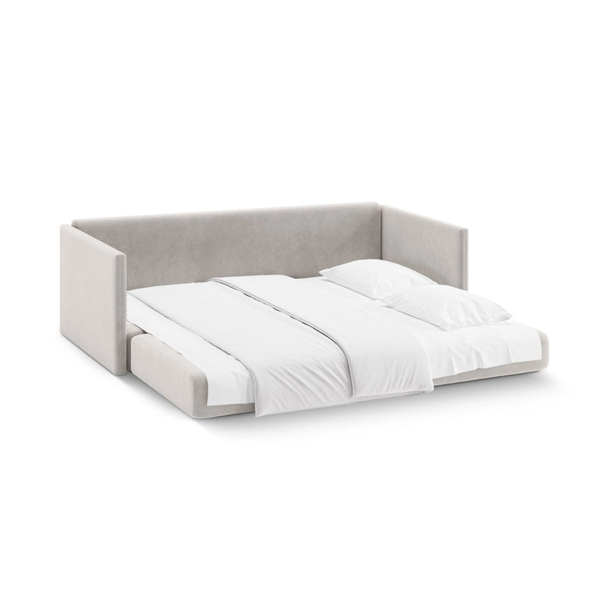 Shannon 3-Sitzer Sofa aus Samt in Beige (Salvador 1), 209x94x87 cm von Cosmopolitan Design – Bild 5