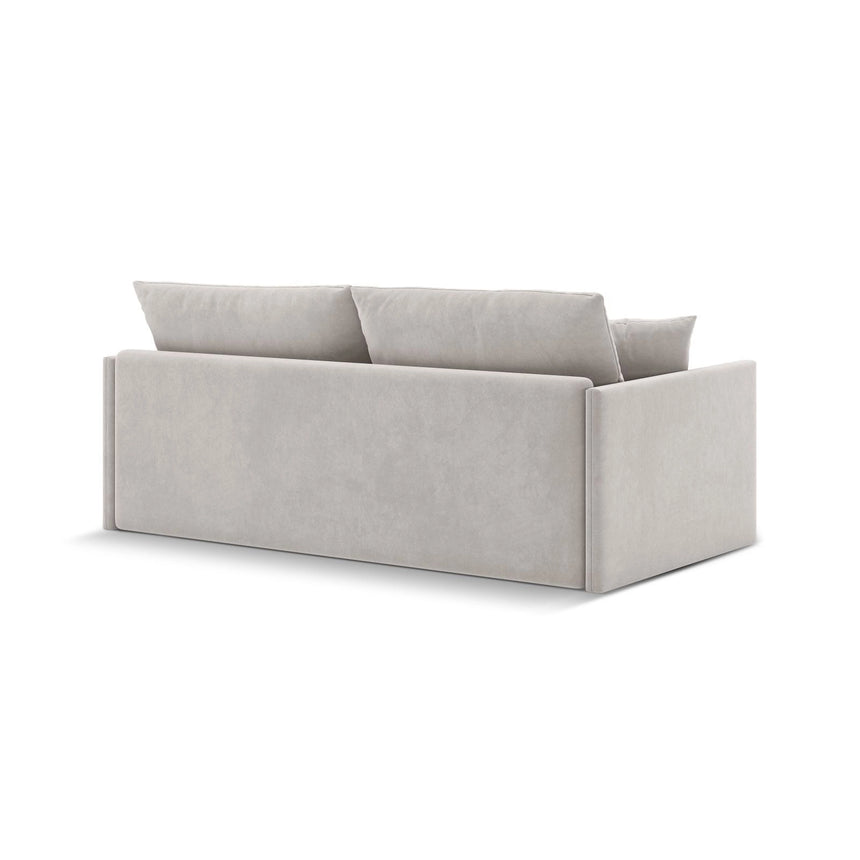Shannon 3-Sitzer Sofa aus Samt in Beige (Salvador 1), 209x94x87 cm von Cosmopolitan Design – Bild 6