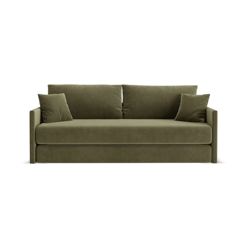 Shannon 3-Sitzer Sofa aus Samt in Grün (Salvador 8), 209x94x87 cm von Cosmopolitan Design – Bild 1