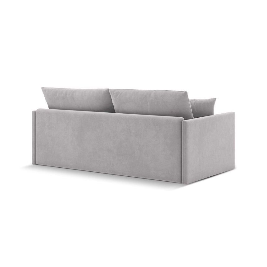 Shannon 3-Sitzer Sofa aus Samt in Hellgrau (Salvador 16), 209x94x87 cm von Cosmopolitan Design – Bild 6