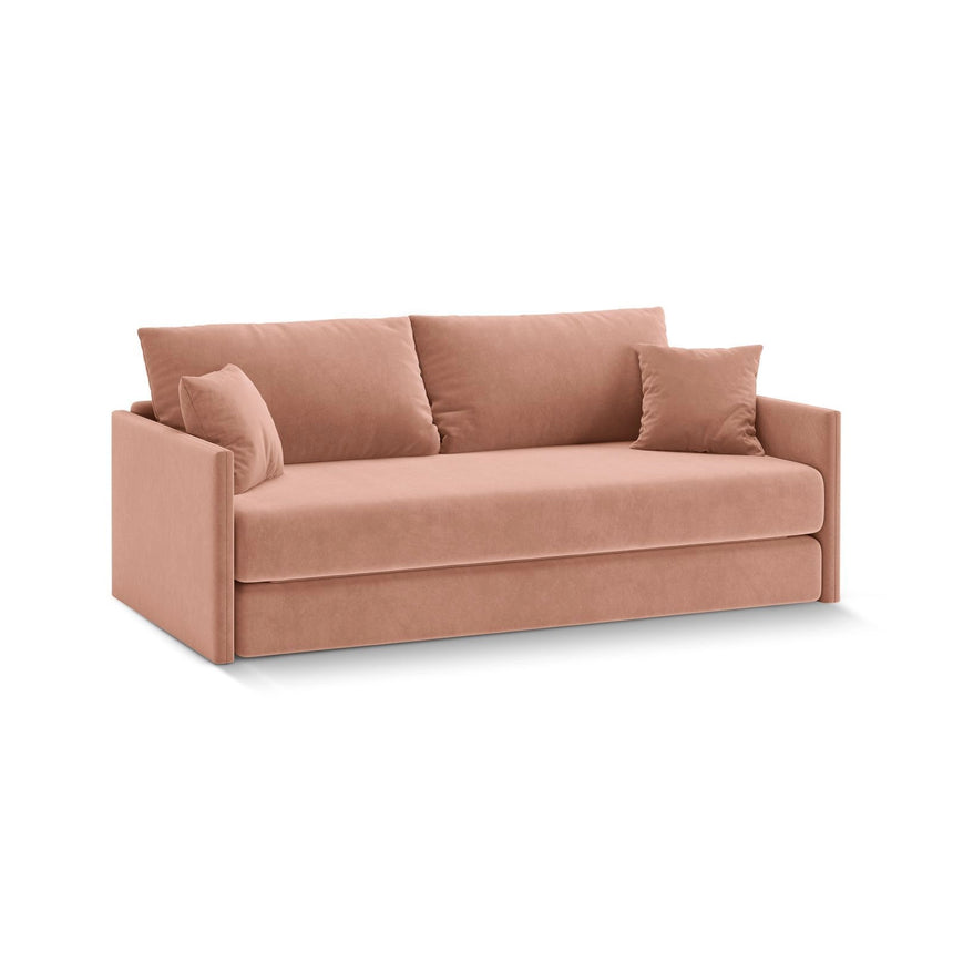 Shannon 3-Sitzer Sofa aus Samt in Rosa (Salvador 11), 209x94x87 cm von Cosmopolitan Design – Bild 3