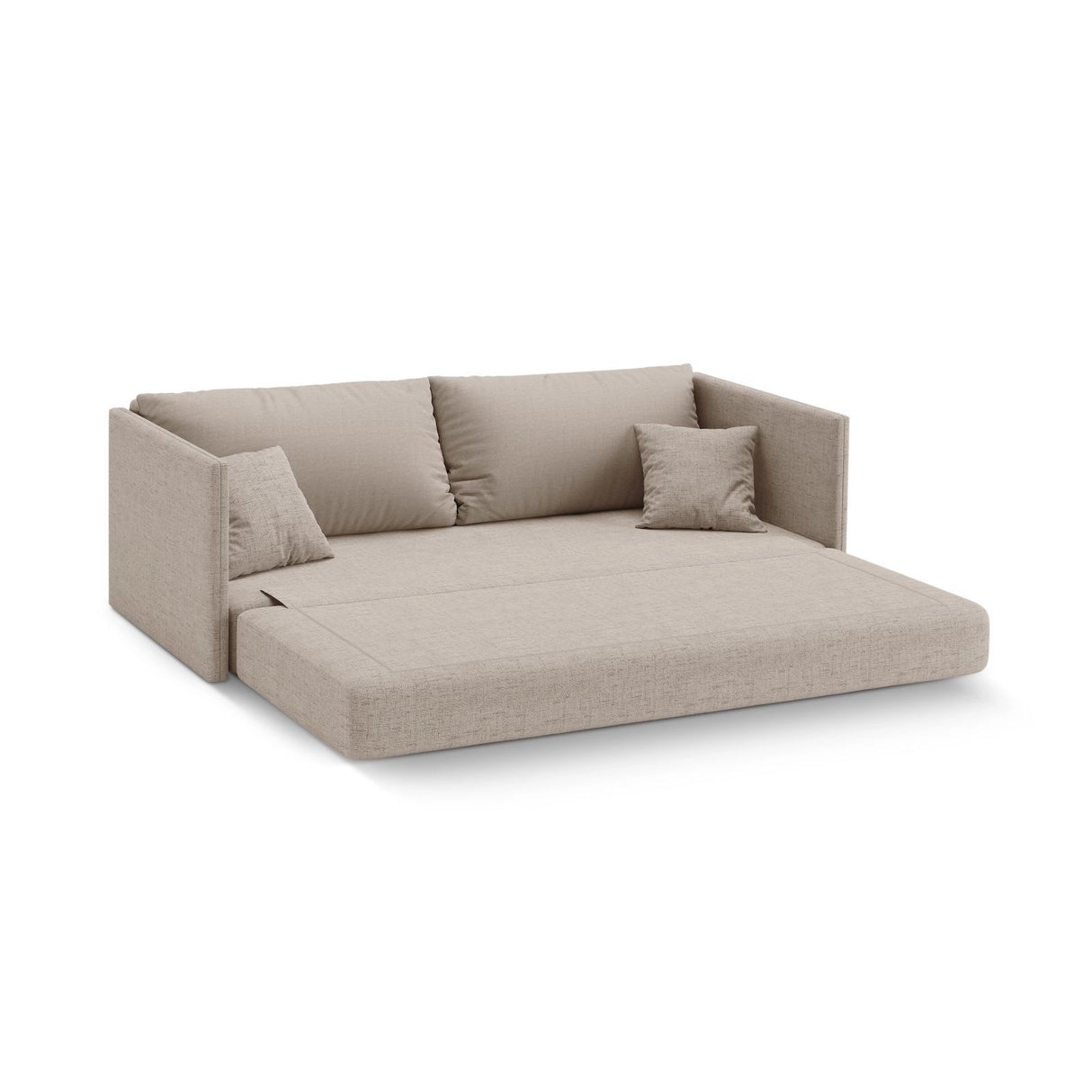 Shannon 3-Sitzer Sofa aus Strukturierter Stoff in Cappuccino (Moly 11), 209x94x87 cm von Cosmopolitan Design – Bild 4