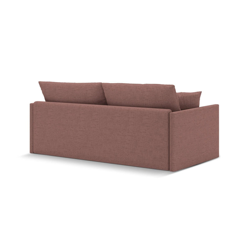 Shannon 3-Sitzer Sofa aus Strukturierter Stoff in Dunkelrosa (Moly 63), 209x94x87 cm von Cosmopolitan Design – Bild 6