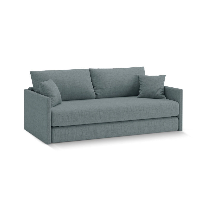 Shannon 3-Sitzer Sofa aus Strukturierter Stoff in Hellblau (Moly 74), 209x94x87 cm von Cosmopolitan Design – Bild 3