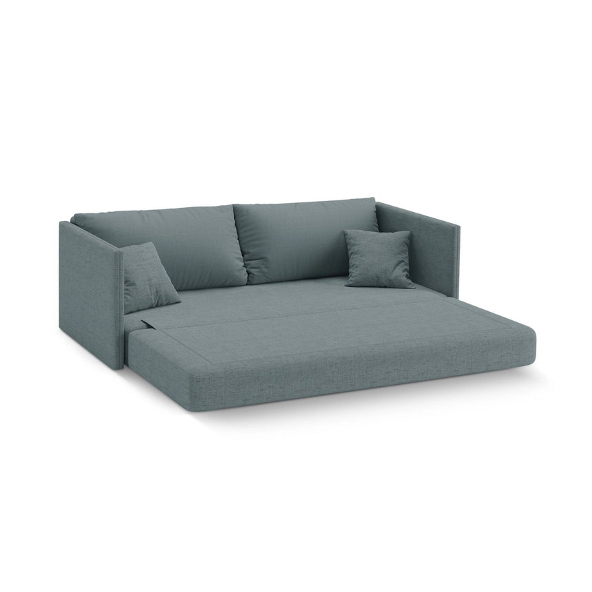 Shannon 3-Sitzer Sofa aus Strukturierter Stoff in Hellblau (Moly 74), 209x94x87 cm von Cosmopolitan Design – Bild 4