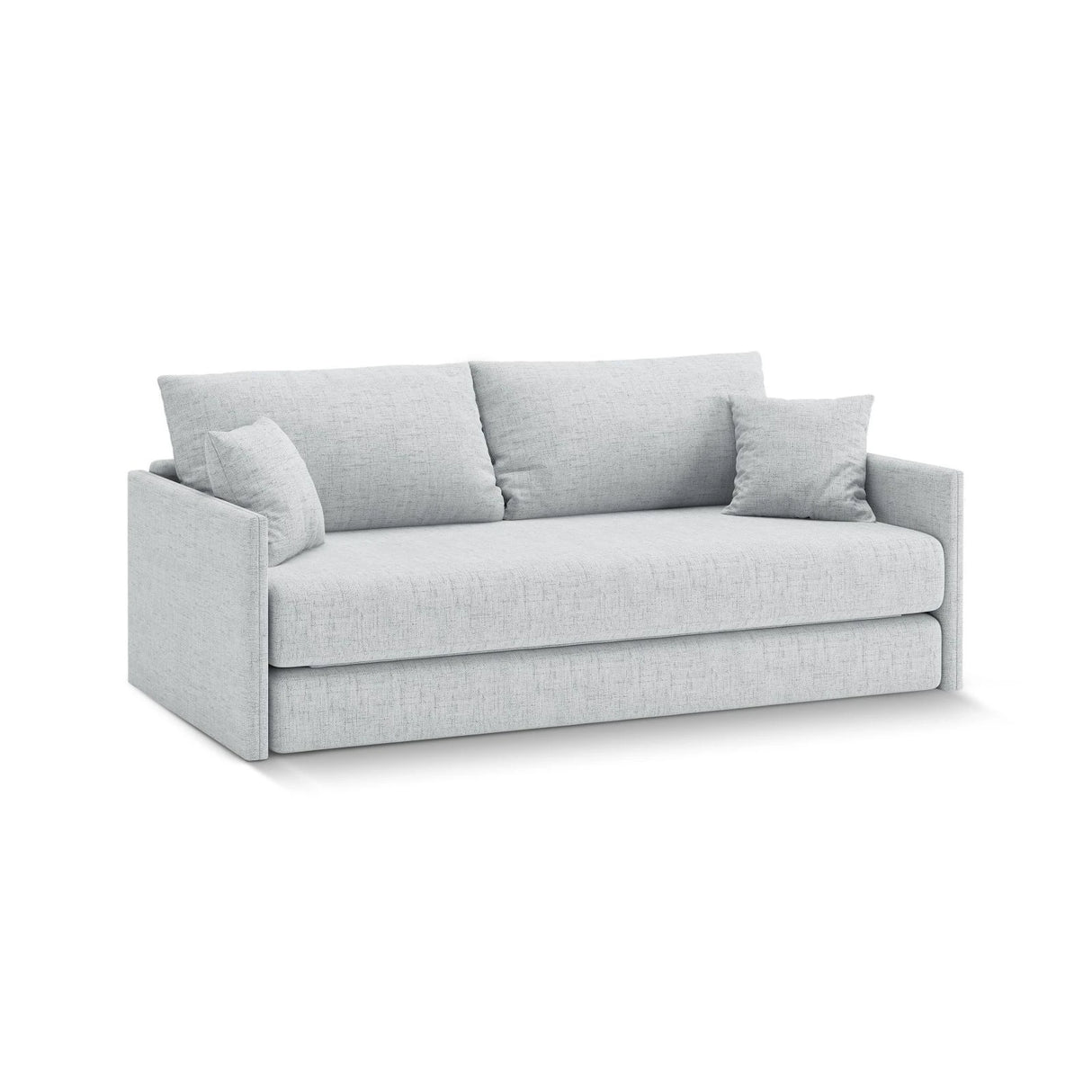 Shannon 3-Sitzer Sofa aus Strukturierter Stoff in Hellgrau (Moly 70), 209x94x87 cm von Cosmopolitan Design – Bild 3