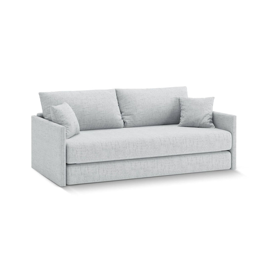 Shannon 3-Sitzer Sofa aus Strukturierter Stoff in Hellgrau (Moly 70), 209x94x87 cm von Cosmopolitan Design – Bild 3
