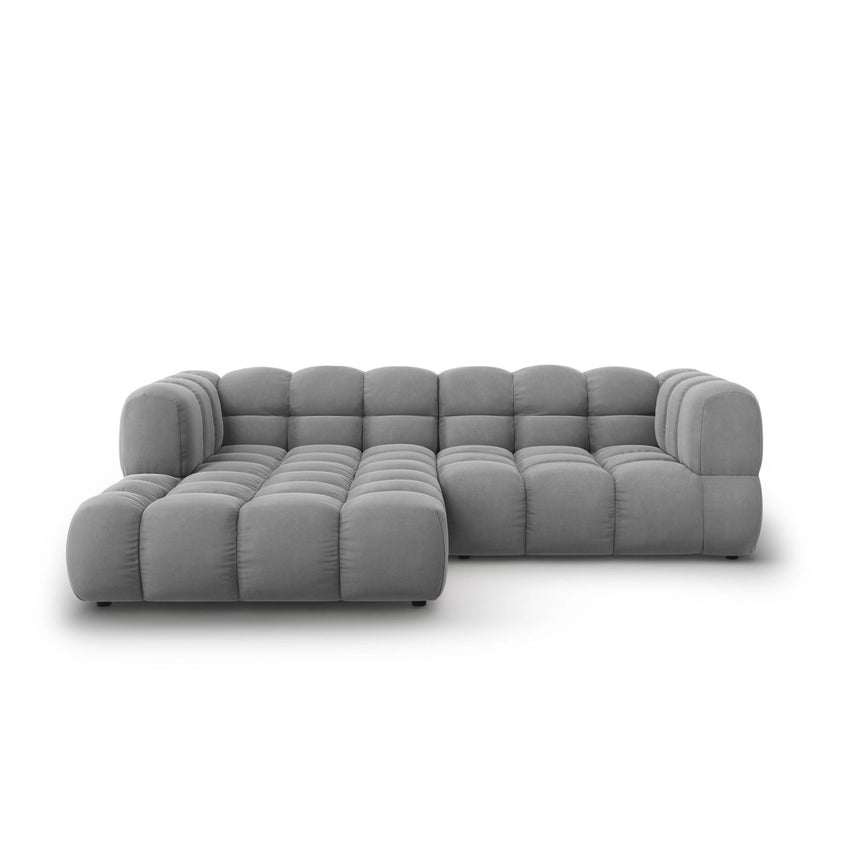Sky 3-Sitzer Ecksofa, Linke Seite, aus Samt, 244x162x70 cm von Cosmopolitan Design – Bild 1