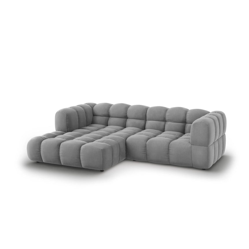 Sky 3-Sitzer Ecksofa, Linke Seite, aus Samt, 244x162x70 cm von Cosmopolitan Design – Bild 3