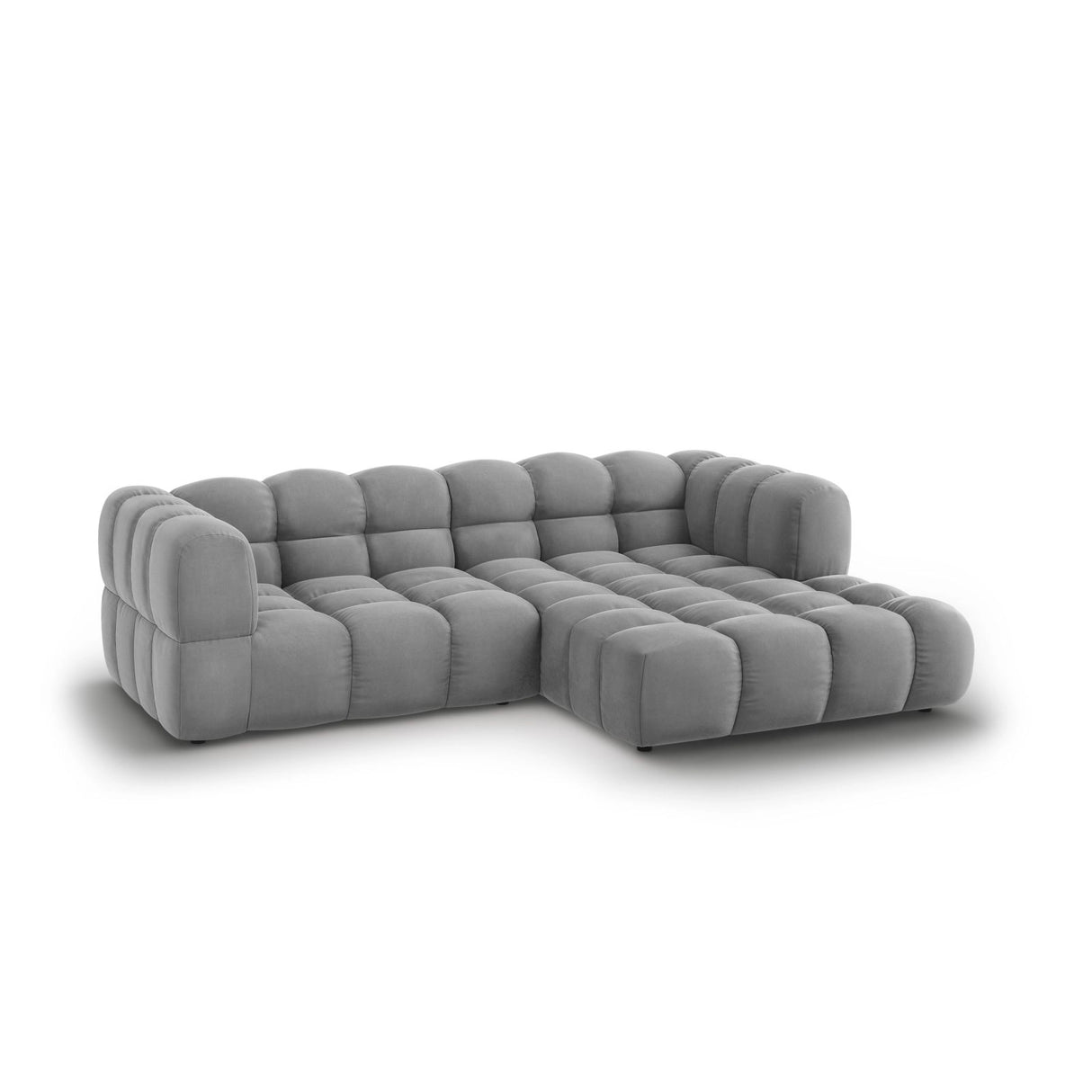 Sky 3-Sitzer Ecksofa, Rechte Seite, aus Samt, 244x162x70 cm von Cosmopolitan Design – Bild 3