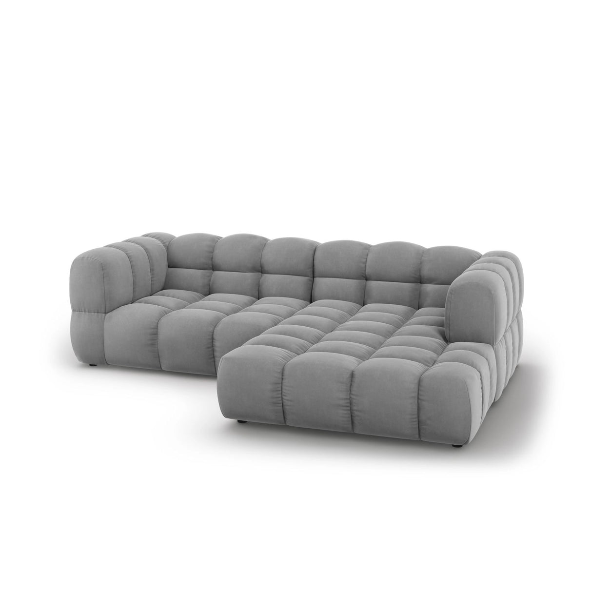 Sky 3-Sitzer Ecksofa, Rechte Seite, aus Samt, 244x162x70 cm von Cosmopolitan Design – Bild 4