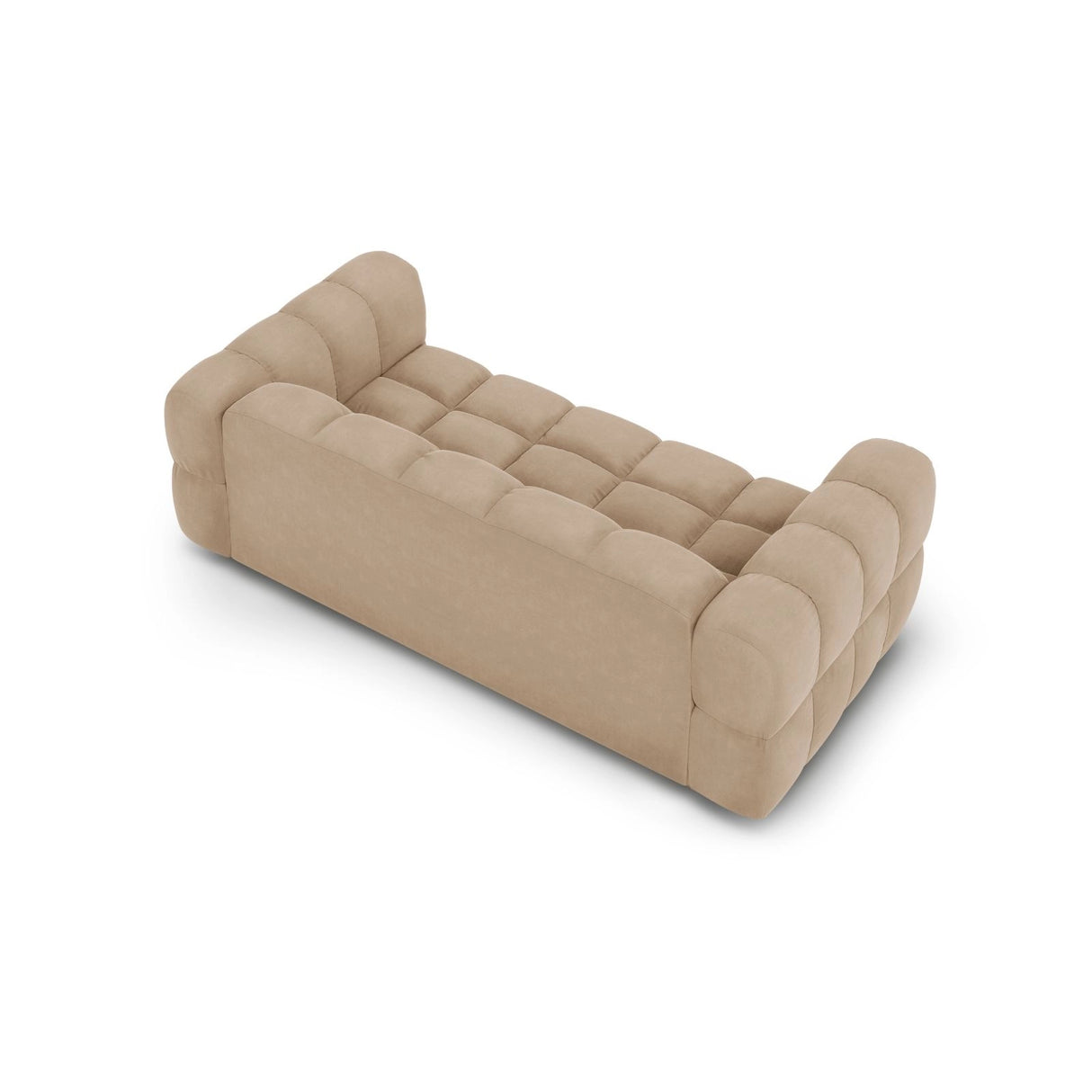 Sky 3-Sitzer Sofa aus Samt in Sand (Casino Lion), 214x102x70 cm von Cosmopolitan Design – Bild 4