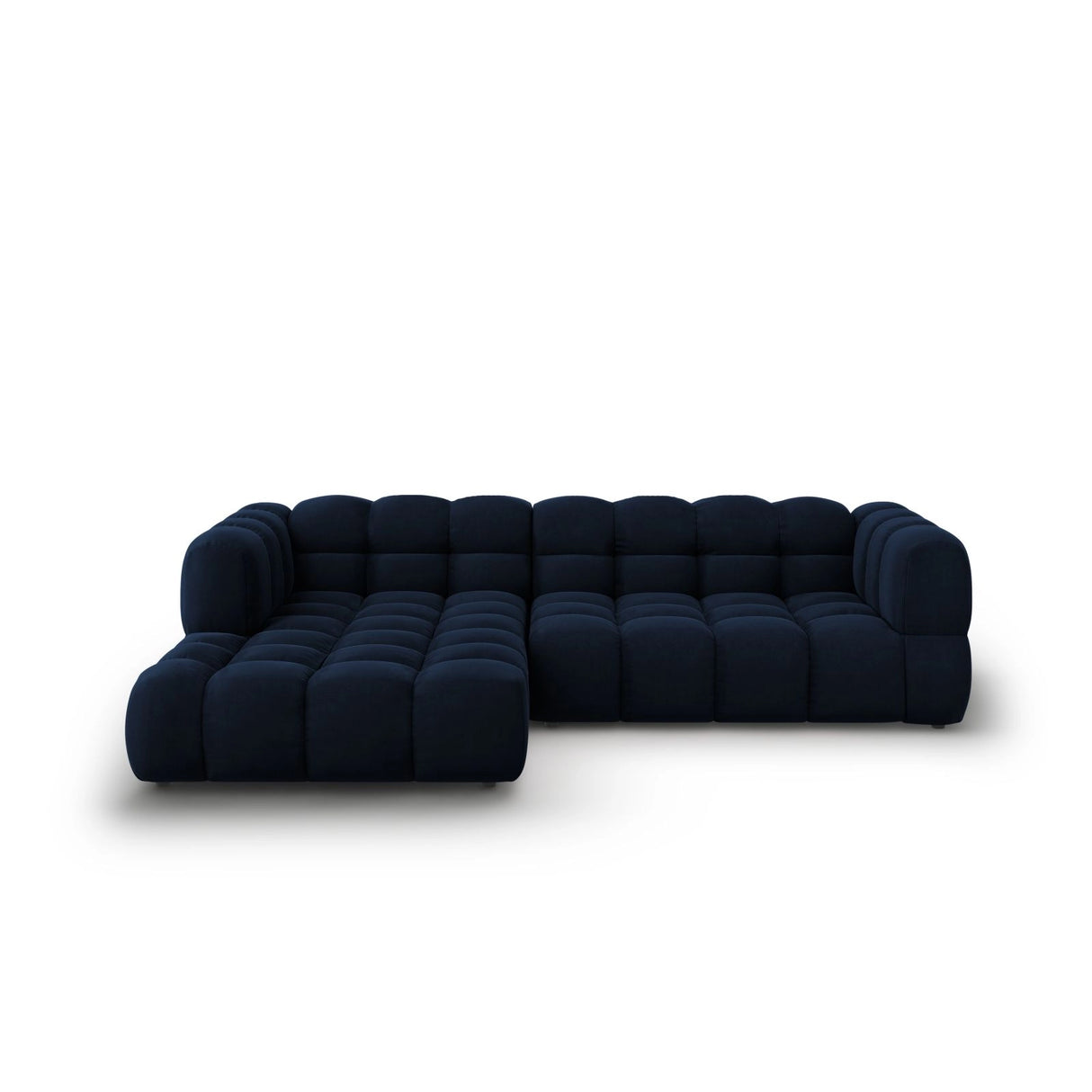 Sky 4-Sitzer Ecksofa, Linke Seite, aus Samt in Königsblau (Casino Deep Blue), 272x162x70 cm von Cosmopolitan Design – Bild 1