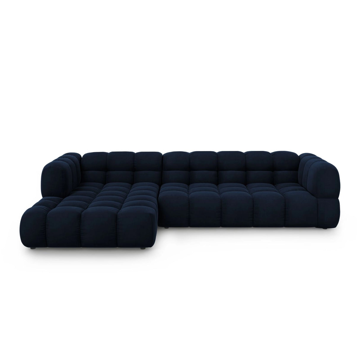 Sky 4-Sitzer Ecksofa, Linke Seite, aus Samt in Königsblau (Casino Deep Blue), 300x162x70 cm von Cosmopolitan Design – Bild 1