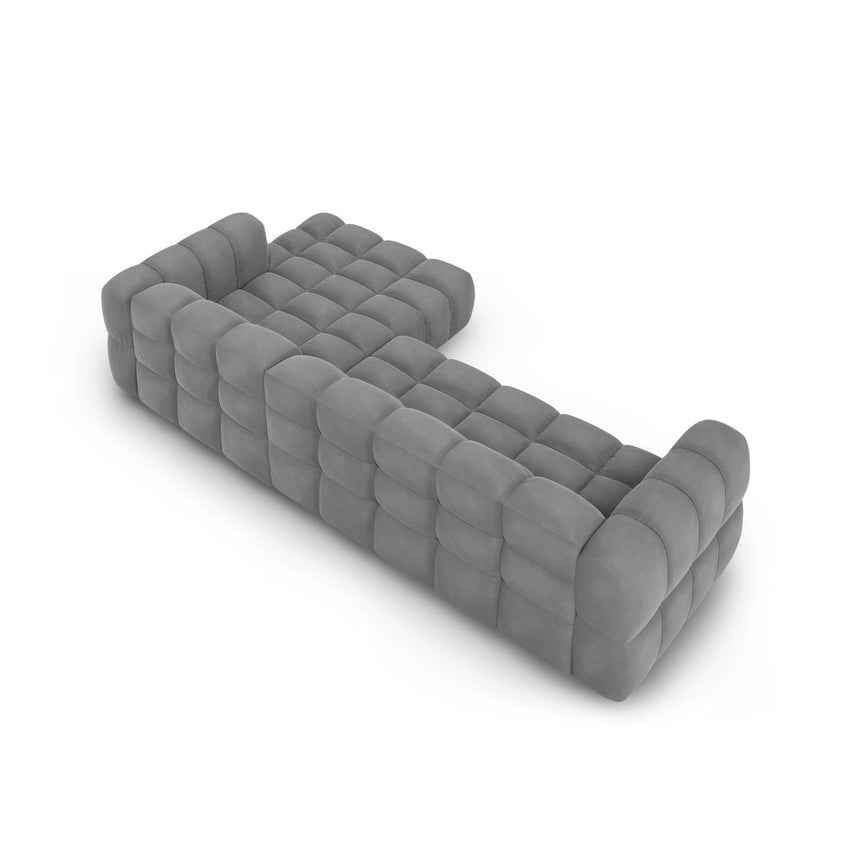 Sky 4-Sitzer Ecksofa, Rechte Seite, aus Samt, 300x162x70 cm von Cosmopolitan Design – Bild 5