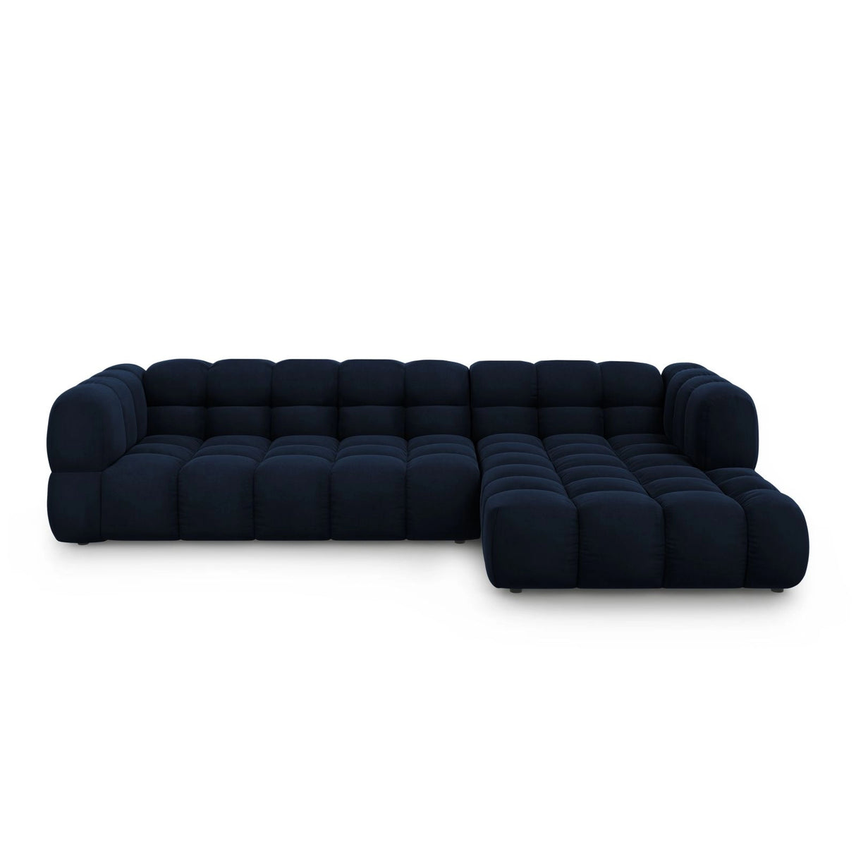 Sky 4-Sitzer Ecksofa, Rechte Seite, aus Samt in Königsblau (Casino Deep Blue), 300x162x70 cm von Cosmopolitan Design – Bild 1