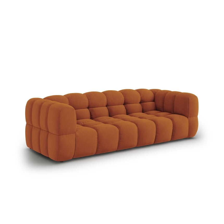 Sky 4-Sitzer Sofa aus Samt in Terrakotta (Casino Terracota), 244x102x70 cm von Cosmopolitan Design – Bild 3