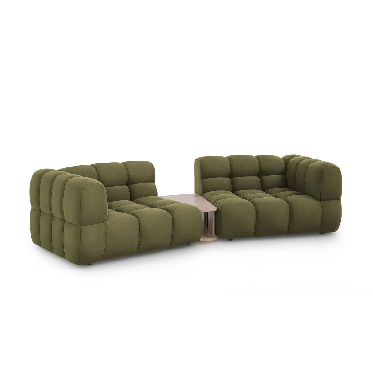 Sky Modulares 2-Sitzer Sofa aus Samt in Hellgrün (Casino Forest), 280x148 cm von Cosmopolitan Design – Bild 3